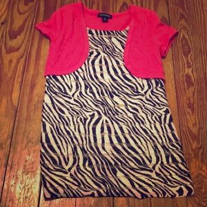Zebra print tee shirt
